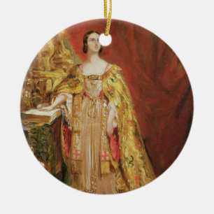 Drottning Victoria (1819-1901) som tar Julgransprydnad Keramik