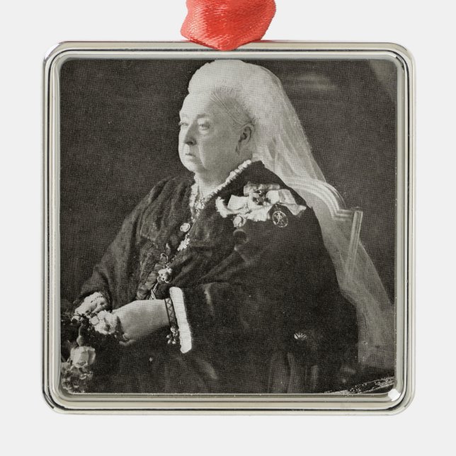 Drottning Victoria c.1899 Julgransprydnad Metall (Framsidan)