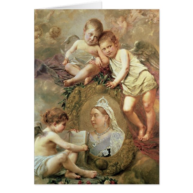 Drottning Victoria - i Memoriam Hälsningskort (Framsidan)