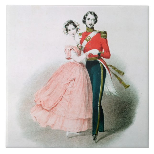 Drottning Victoria Kakelplatta (Framsidan)