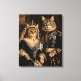 Drottning Victoria och prins Alberts kattporträtt  Canvastryck