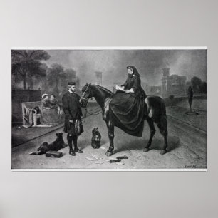 Drottning Victoria på Osborne Poster