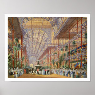 Drottning Victoria som öppnar utställningen 1862 Poster
