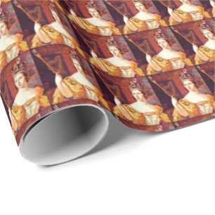 Drottning Victoria Tema Viktoriansk Inpackningspap Presentpapper