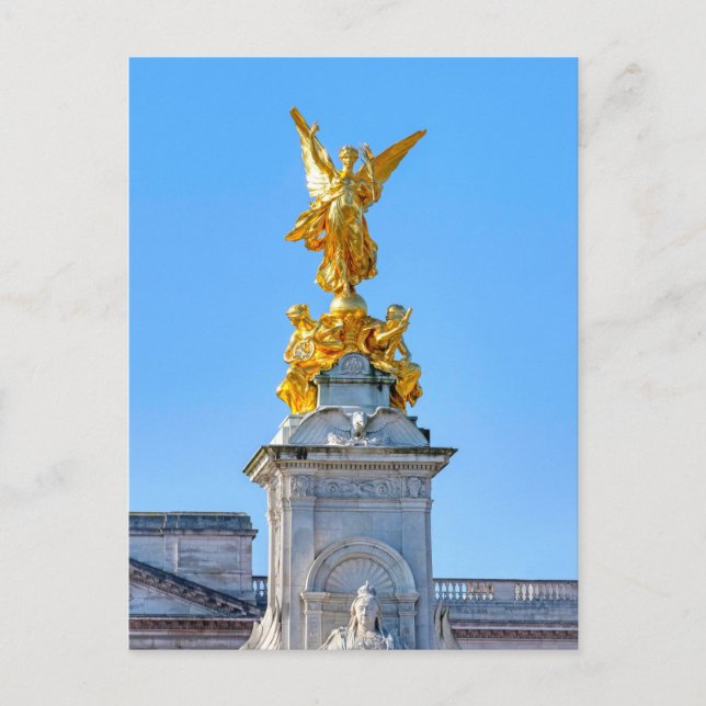 Drottning Victorias minnesmärke, London Storbritan Vykort (Framsida)