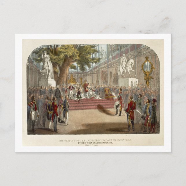 Drottning Victorias öppning av Industrial Pa Vykort (Framsida)