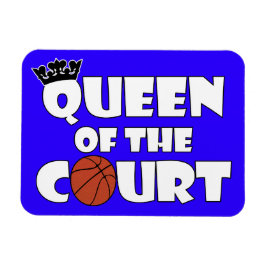 Drottning vid Basketbolldomstolen Anpassningsbar F Magnet