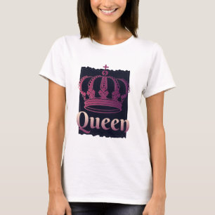 Drottning Women Krona Girls Queens Birthday Gift T Shirt