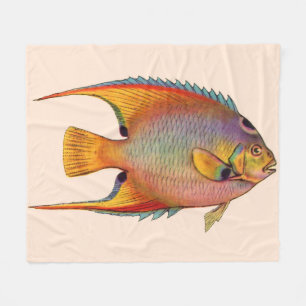 drottningangelfisk fleecefilt