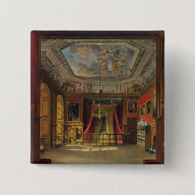 DrottningAnnes säng, Windsor slott, från 'kungliga Knapp (Framsida)