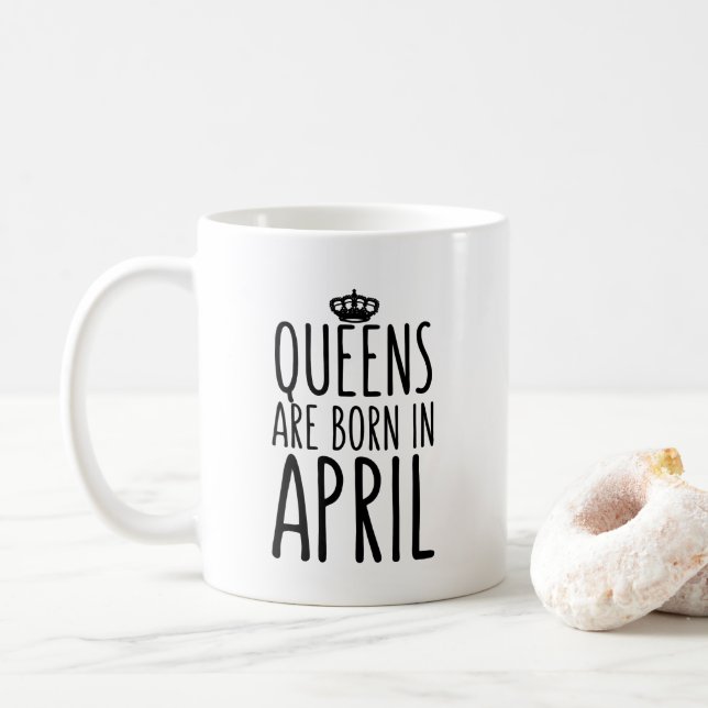 Drottningar är den bördiga April kaffemuggen Kaffemugg (Med munk)