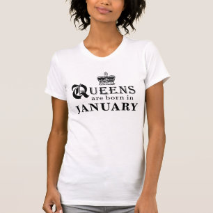 Drottningar är den bördiga Januari skjortan Tee Shirt