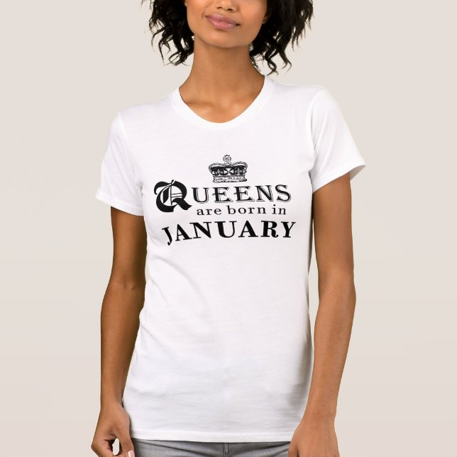 Drottningar är den bördiga Januari skjortan Tee Shirt (Framsida)