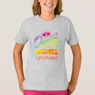 Drottningar är den bördiga September Tee Shirt
