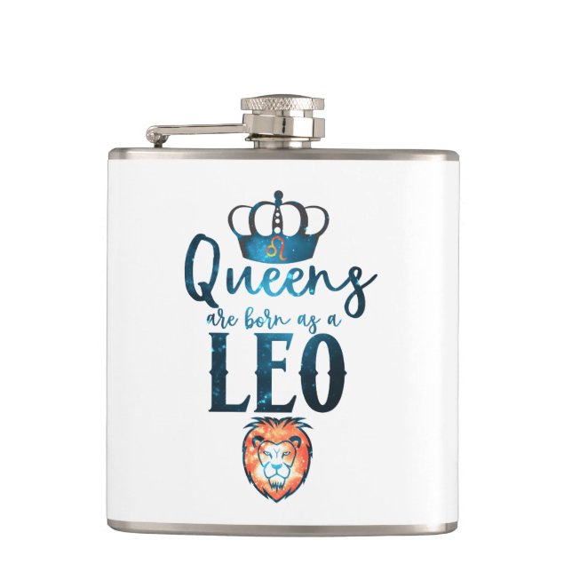 Drottningar föds som en LEO Zodiac-tecken Juli Aug Fickplunta (Framsidan)