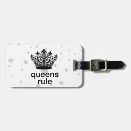 Drottningar Regerar Personlig Krona Bagagebricka