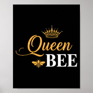 Drottningbi krona manus feminin natur insekts kärl poster