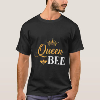Drottningbi krona skript feminint natur insekt kär t shirt