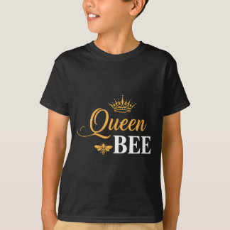Drottningbi krona skript feminint natur insekt kär t shirt