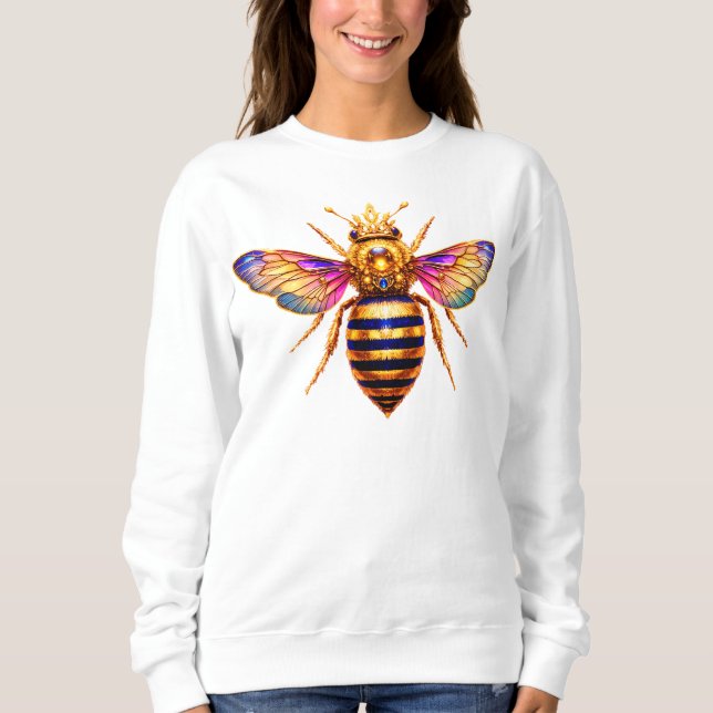 Drottningbi Med Krona T Shirt (Framsida)