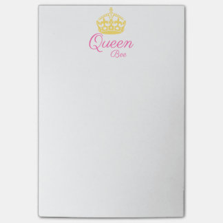 Drottningbi som Posta-det noterar Post-it Block