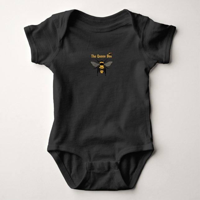 Drottningbi T-Shirt Babystrampers (Framsida)