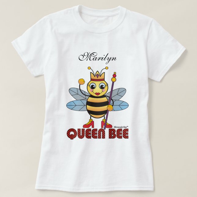 Drottningbi Tee Shirt (Design framsida)