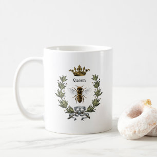 Drottningbikrona och kran kaffemugg