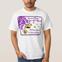 Drottningbin/arbetarbin värderar tshirten