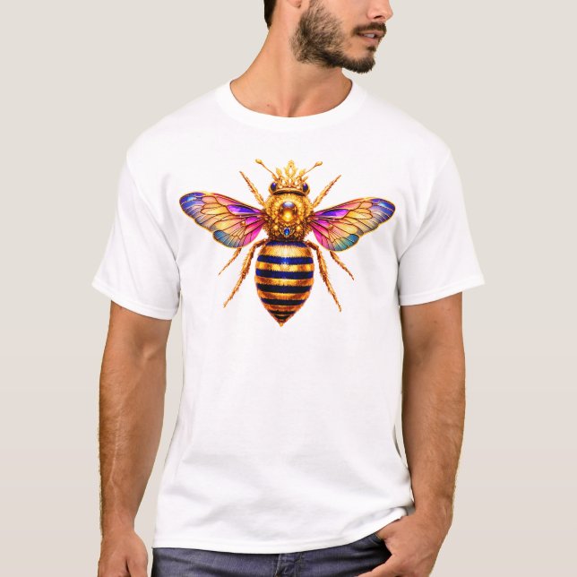Drottningbin Med Krona T Shirt (Framsida)