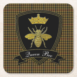 DrottningbiTweed din text Underlägg Papper Kvadrat