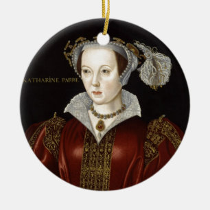 DrottningCatherine Parr Julgransprydnad Keramik