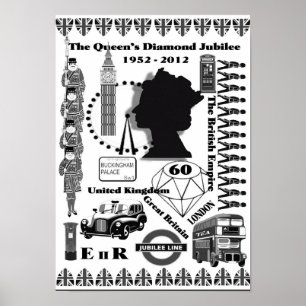 Drottningdiamantjubileumaffischen Poster
