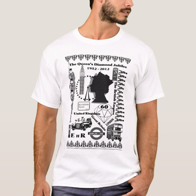 DrottningdiamantjubileumT-tröja Tee Shirt (Framsida)