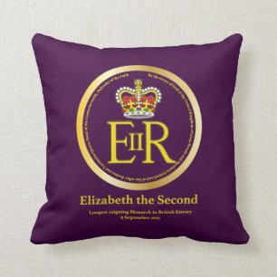 DrottningElizabeth II regeringstid Kudde