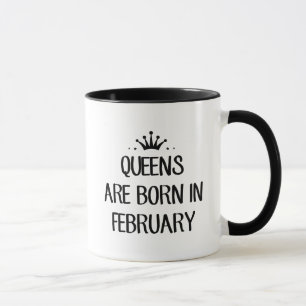 Drottningen är den bördiga Februari T skjortan Mugg