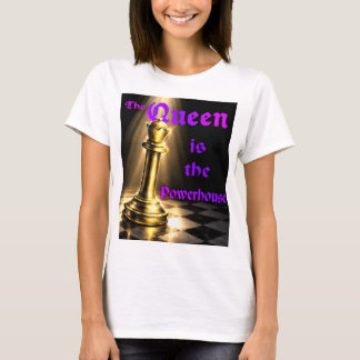 Drottningen är kraftcentret. Schack t-shirt