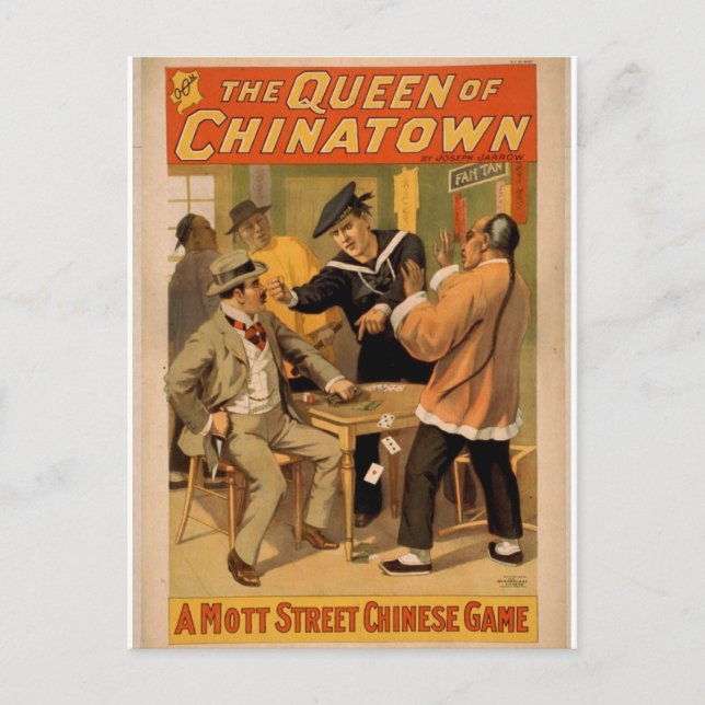 Drottningen av Chinatown Vykort (Framsida)