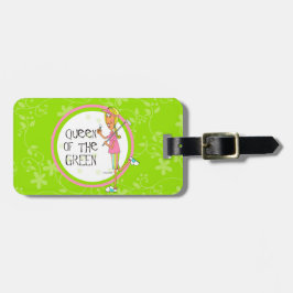 Drottningen av den gröna golfen hänger lös märkren bagagebricka