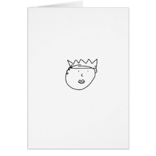 Drottningen av England som drar vid Han Hälsningskort