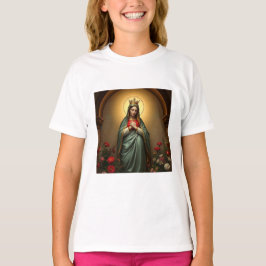 Drottningen av himlen katolska flicktröja t shirt