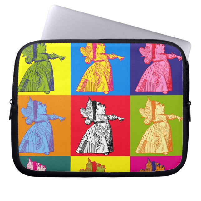 Drottningen av hjärtapopkonst laptop sleeve (Framsidan)
