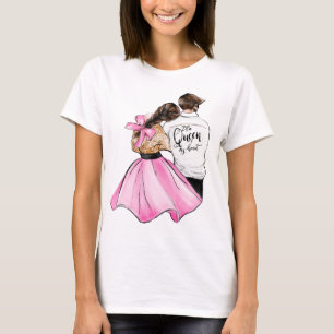 Drottningen av mitt hjärt-alla hjärtans dag par i  t shirt