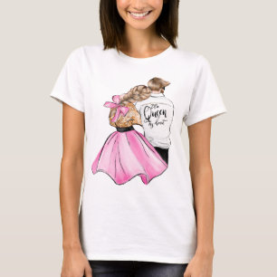 Drottningen av mitt hjärt-alla hjärtans dag par i  t shirt