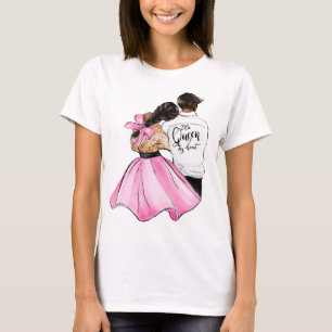 Drottningen av mitt hjärt-alla hjärtans dag par i t shirt