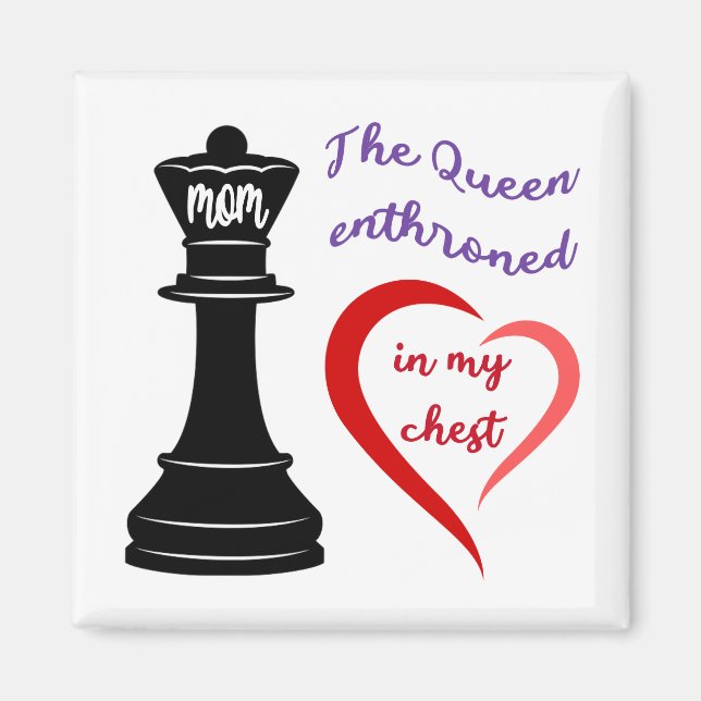 Drottningen av mitt hjärta magnet (Framsidan)