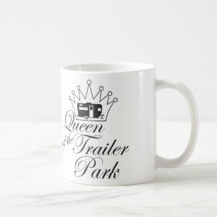 Drottningen av släpet parkerar muggen kaffemugg