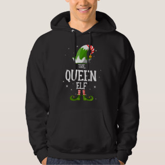 Drottningen Elf-familjen matchar jul Hoodie