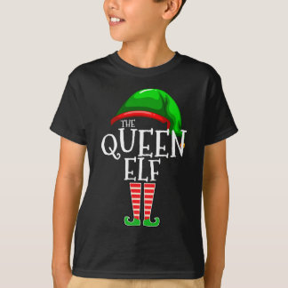 Drottningen Elf-familjen matchar jul T Shirt