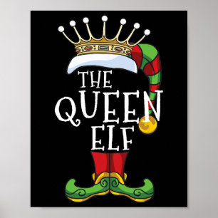 Drottningen Elf-familjens matchande Roligt för jul Poster